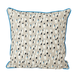Spotted cushion - grey
