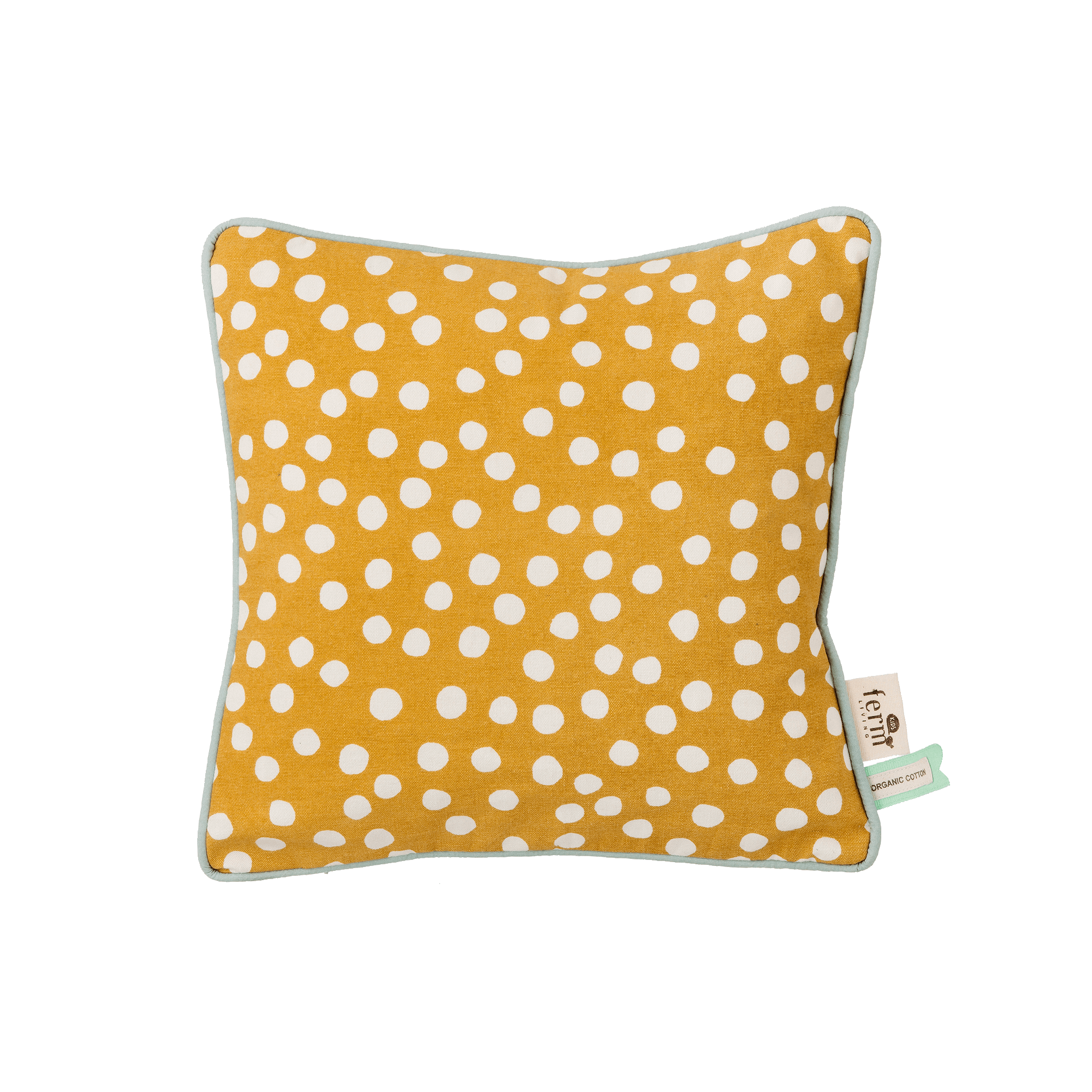 Dots cushion - curry